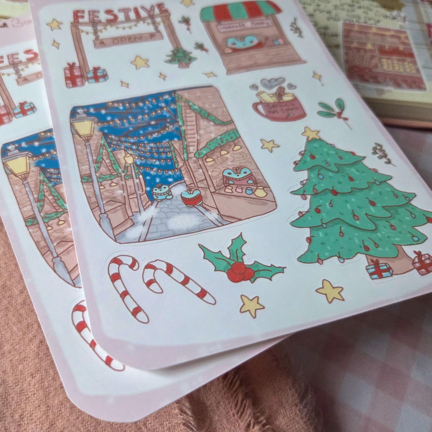 Festive Market sticker sheet