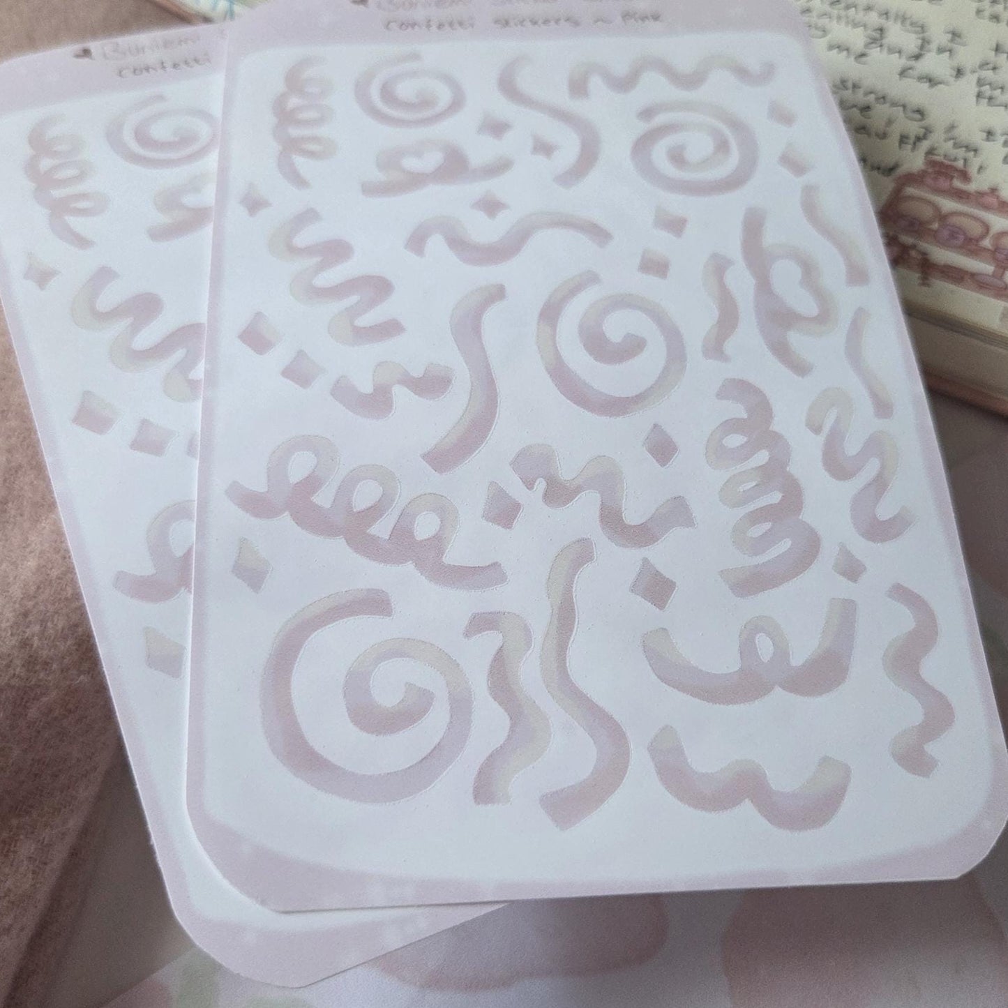 Pink Confetti Deco Stickers