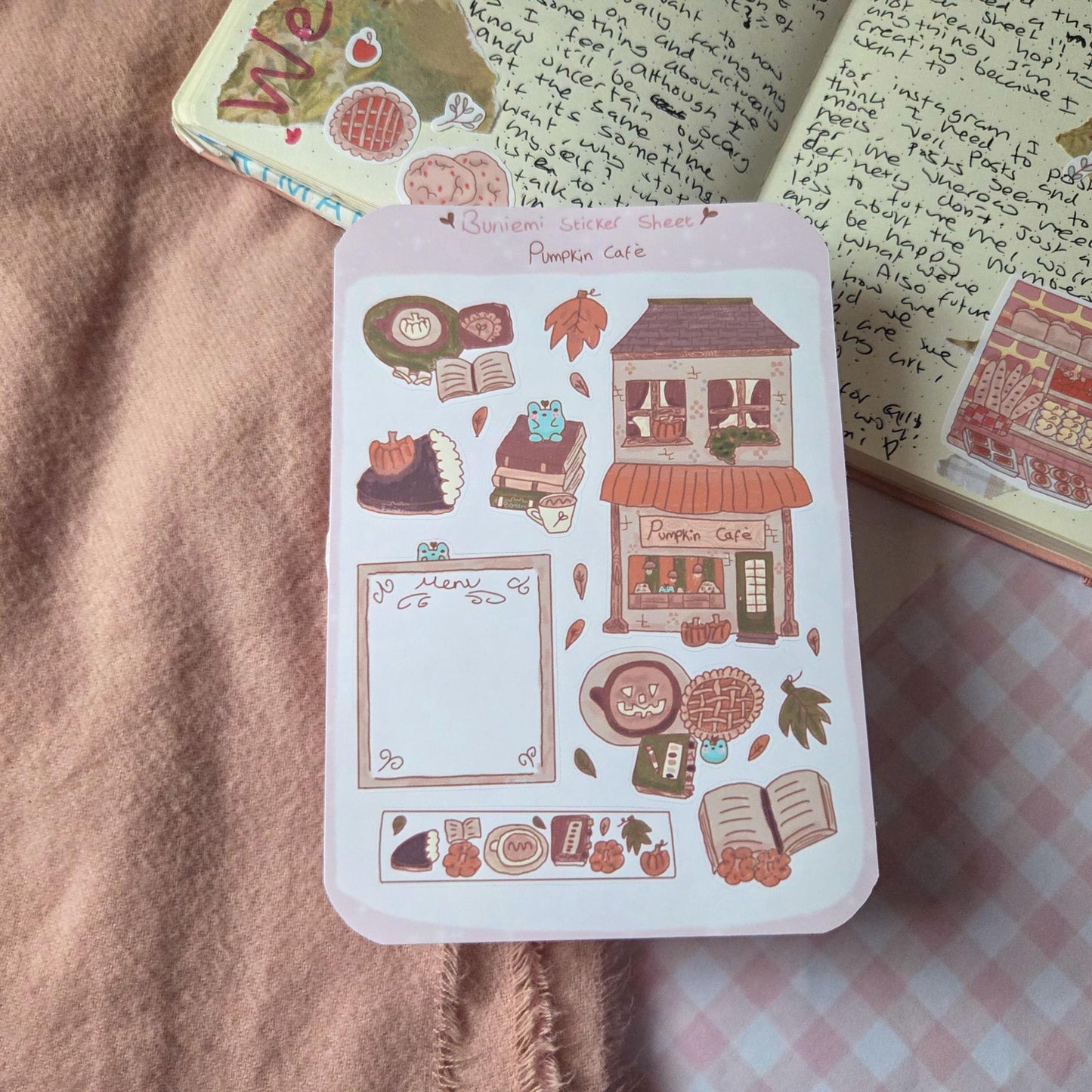 Pumpkin Café Sticker Sheet