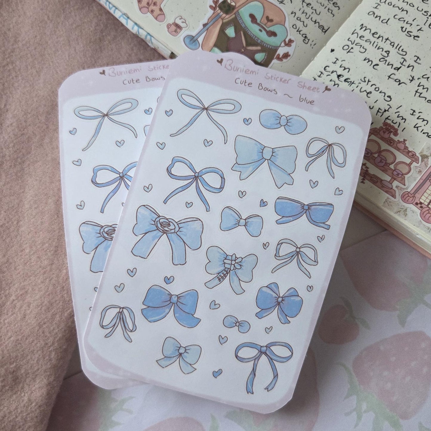Blue Bows Deco Stickers