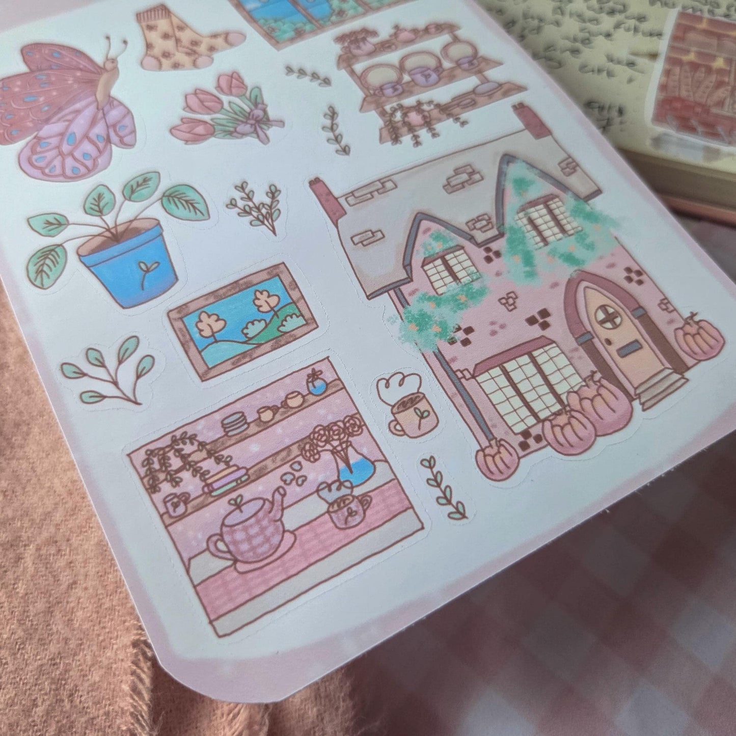 English Cottage sticker sheet