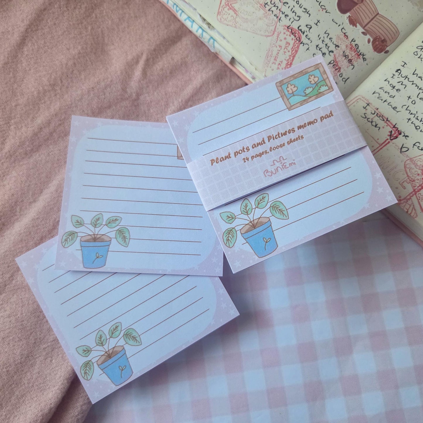 Plant Pots Photo Frame - Loose memo sheets