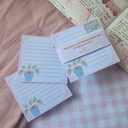 Plant Pots Photo Frame - Loose memo sheets