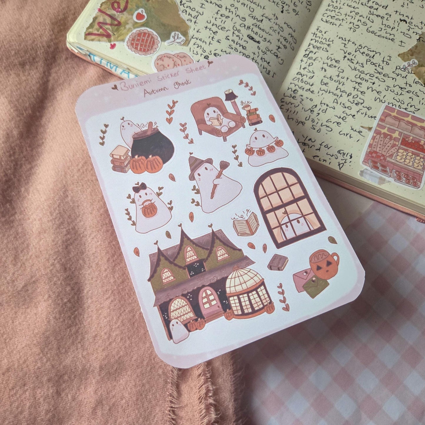 Halloween Ghost sticker sheet