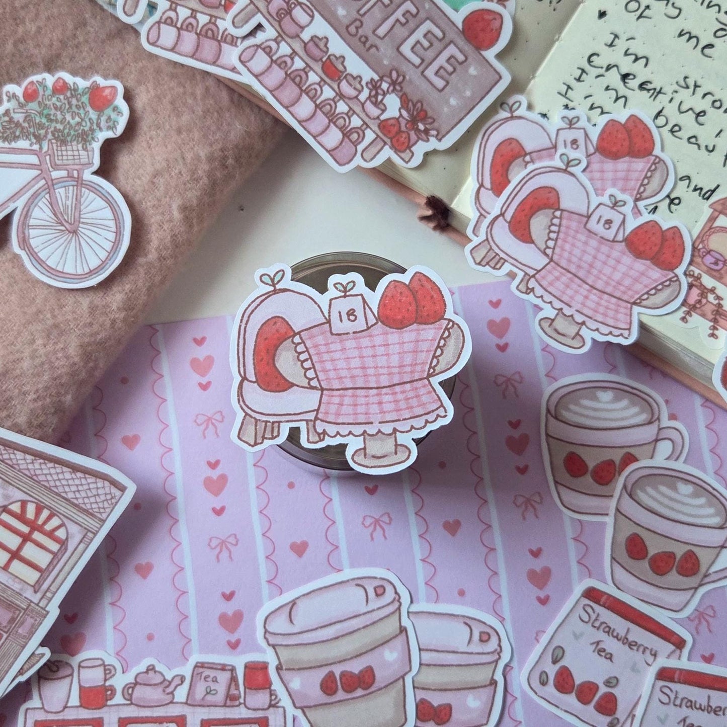 Pastry Shop Sticker Box Set, 30 repeat stickers