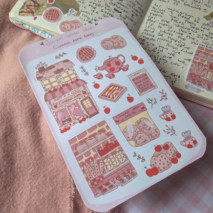 Apple Cinnamon Café Matte sticker sheet