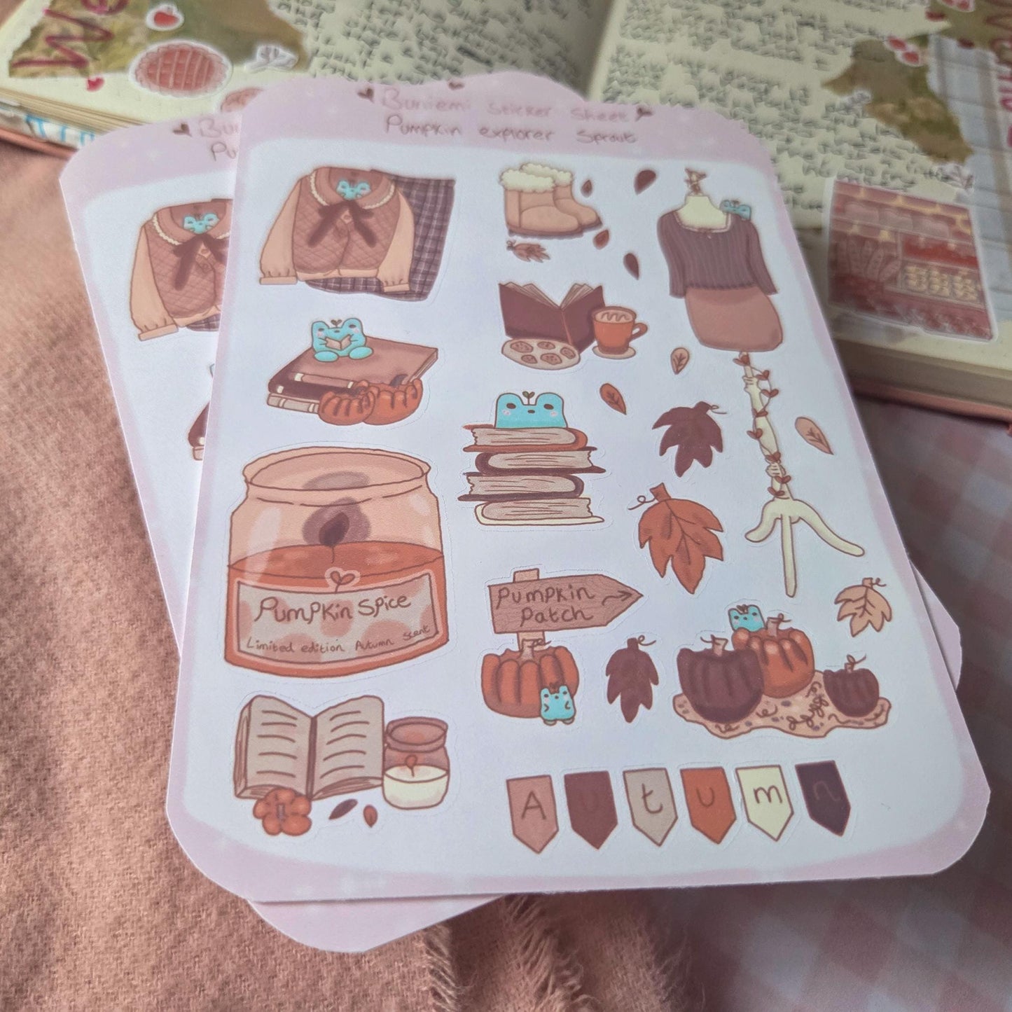Pumpkin Explorer Sprout sticker sheet