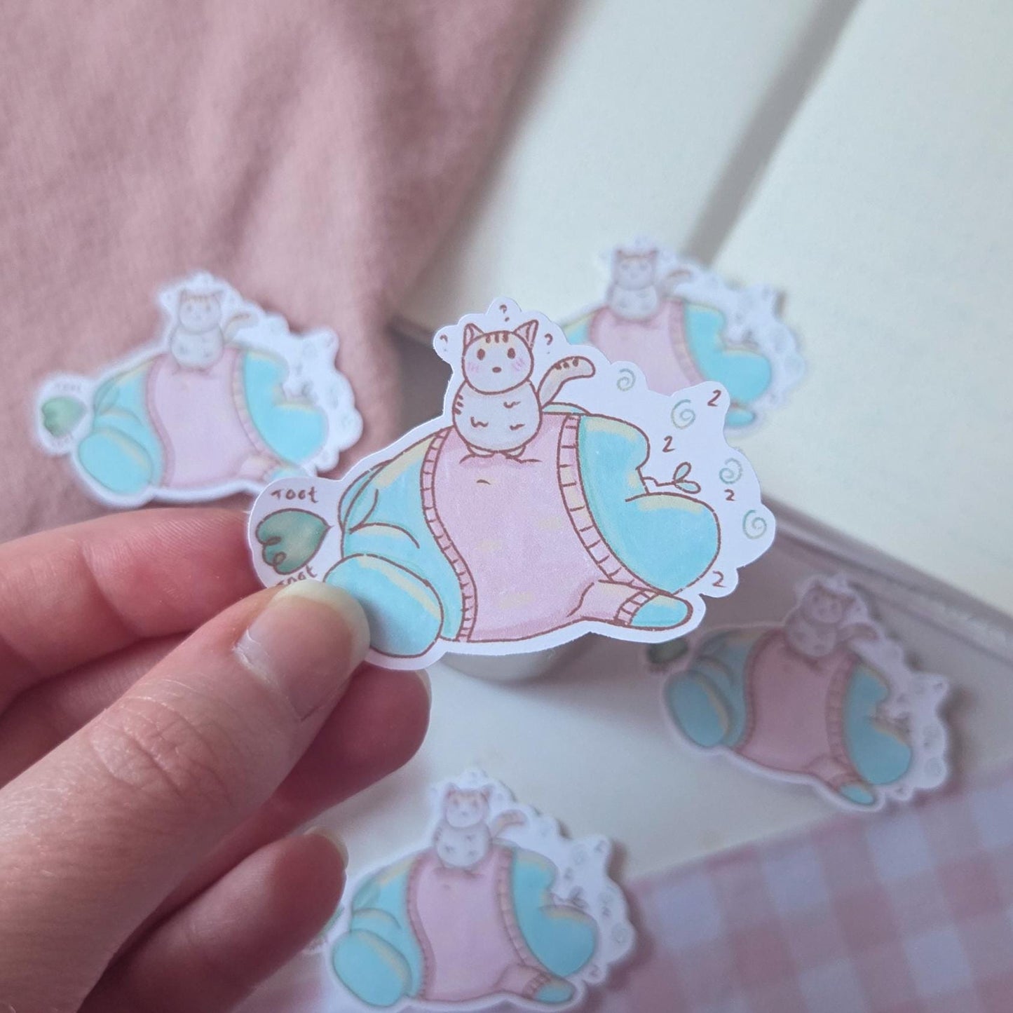 Tired Frog Sticker