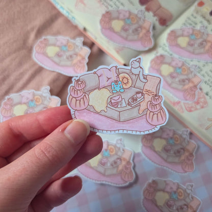 Restful Frog Sticker
