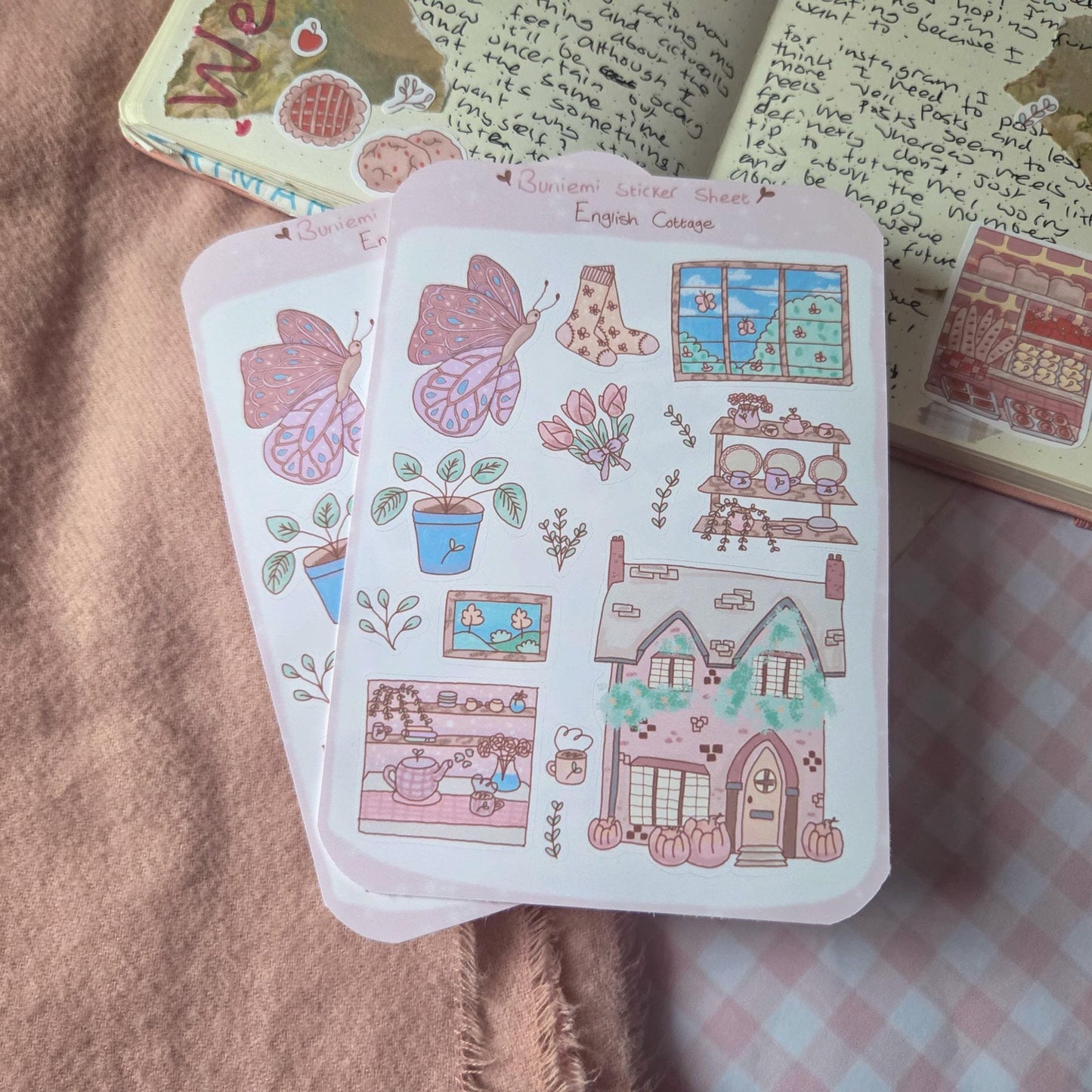 English Cottage sticker sheet