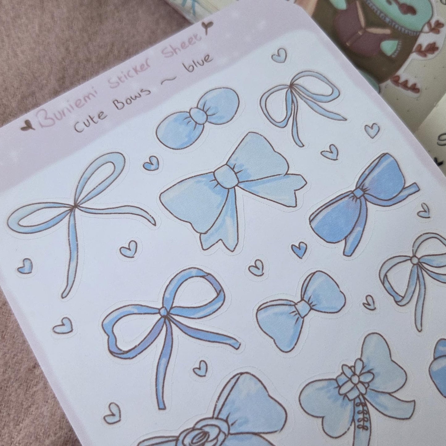 Blue Bows Deco Stickers