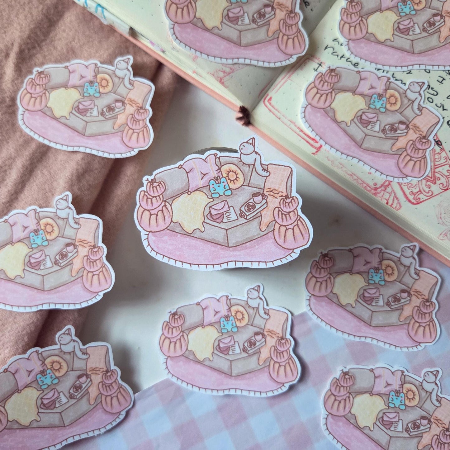 Restful Frog Sticker