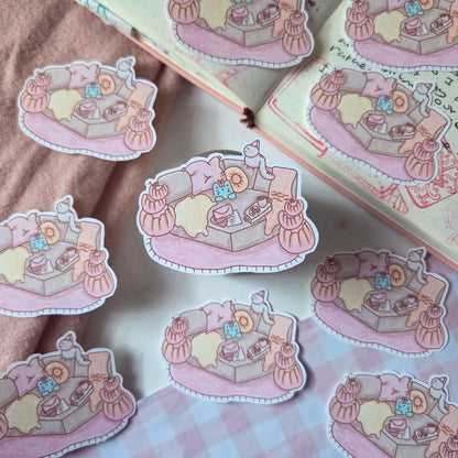 Restful Frog Sticker