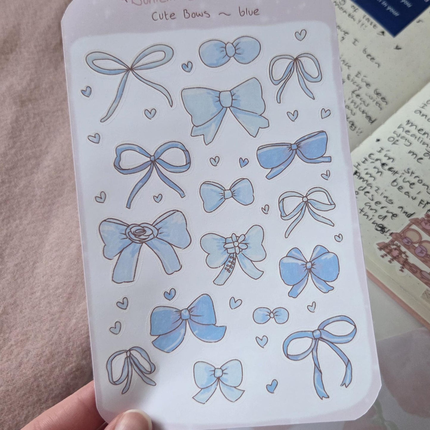 Blue Bows Deco Stickers