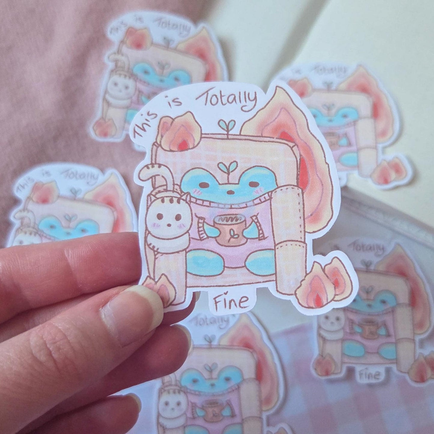 This is Totally Fine Sticker