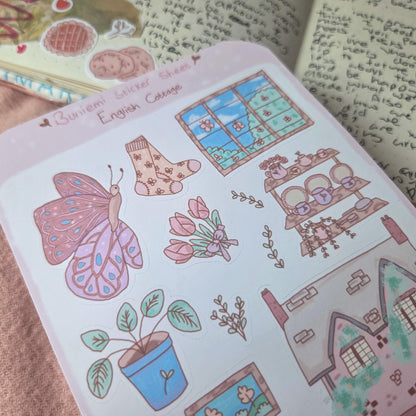 English Cottage sticker sheet