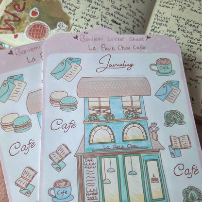 La Petit Chou Café sticker sheet
