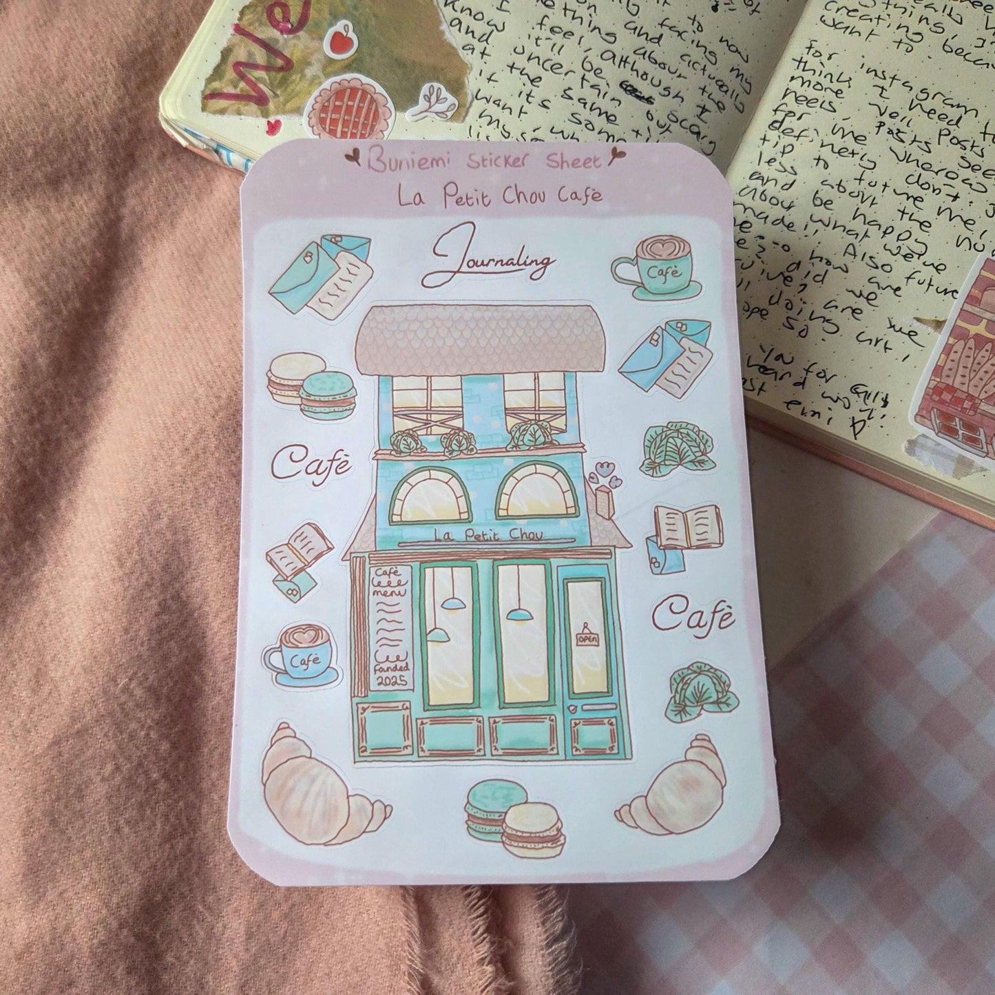 La Petit Chou Café sticker sheet