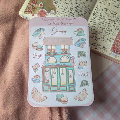 La Petit Chou Café sticker sheet