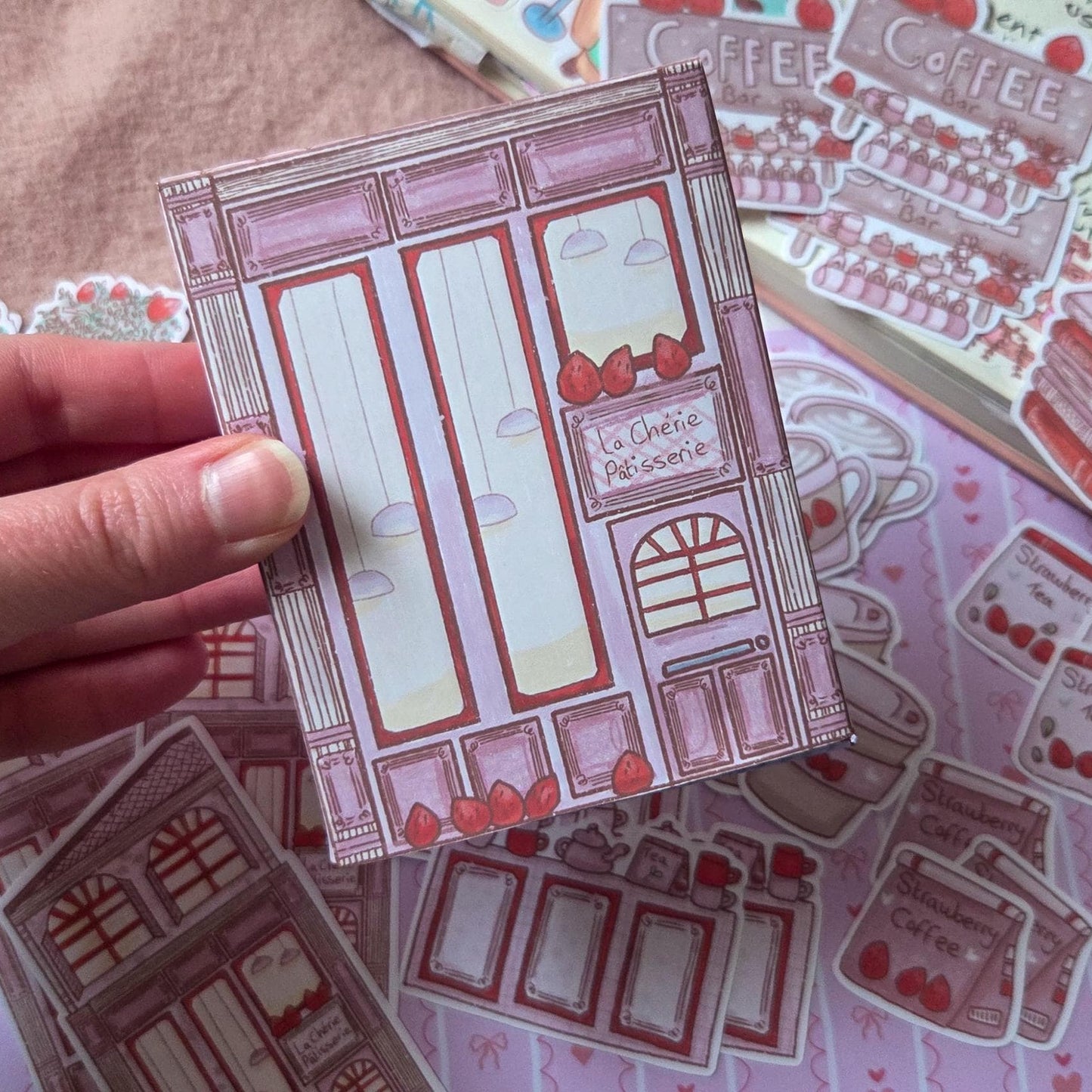 Pastry Shop Sticker Box Set, 30 repeat stickers