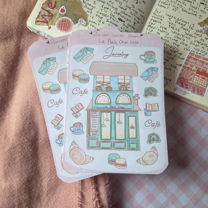 La Petit Chou Café sticker sheet