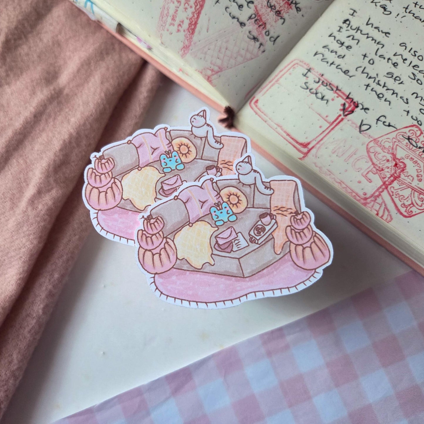 Restful Frog Sticker