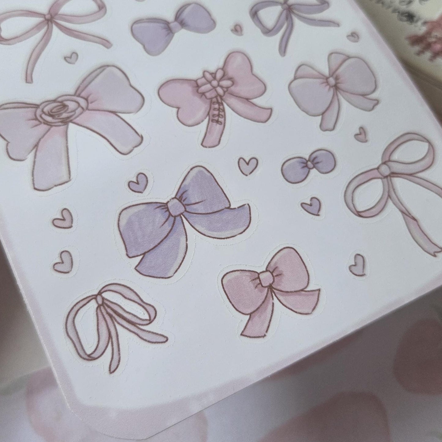 Pink Bows Deco Stickers