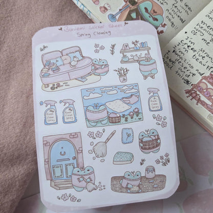 Spring Cleaning sticker sheet