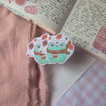 Coffee Frog Sticker