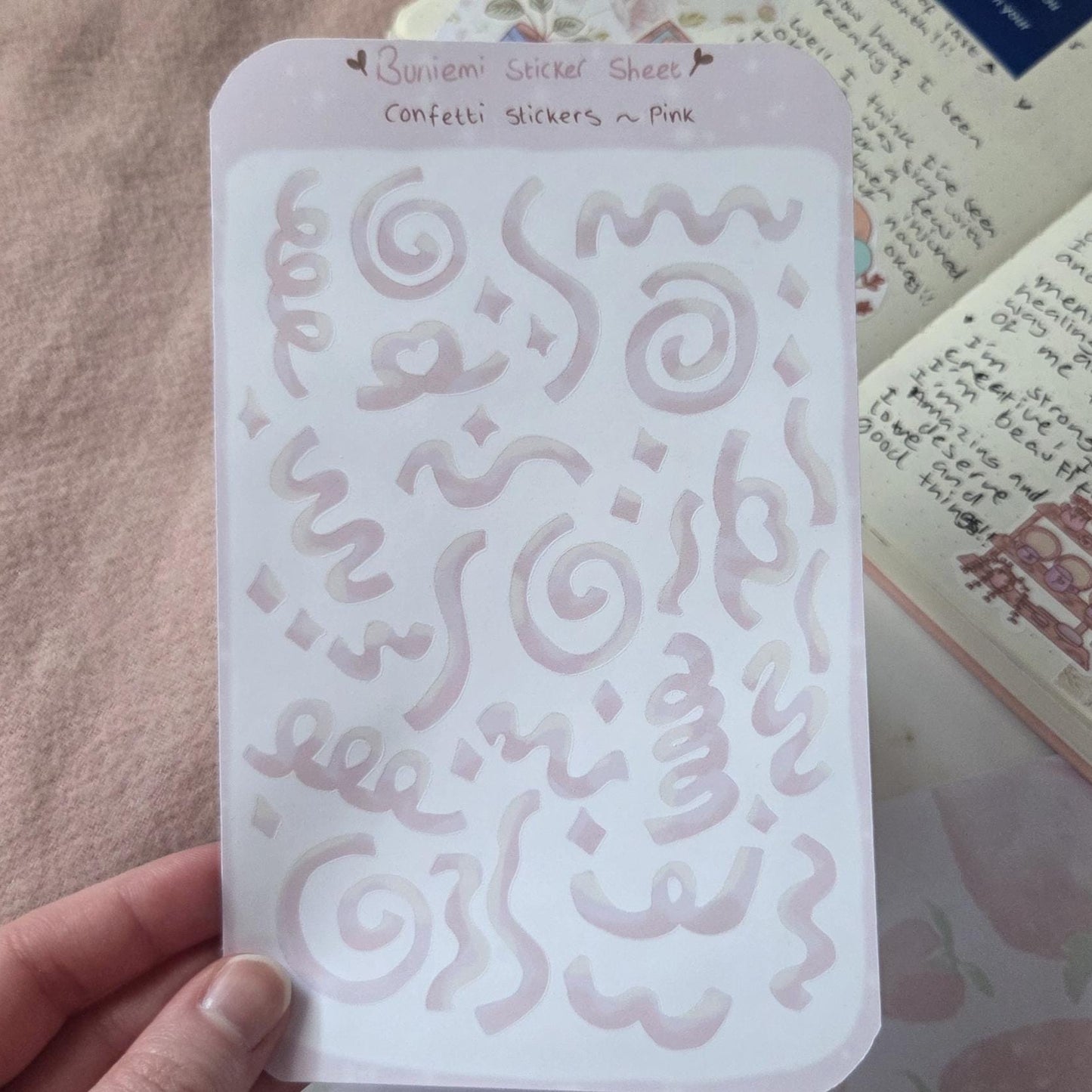 Pink Confetti Deco Stickers