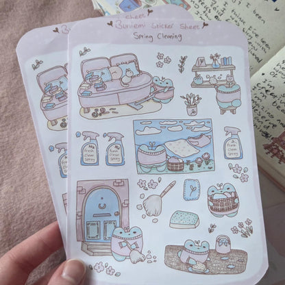 Spring Cleaning sticker sheet