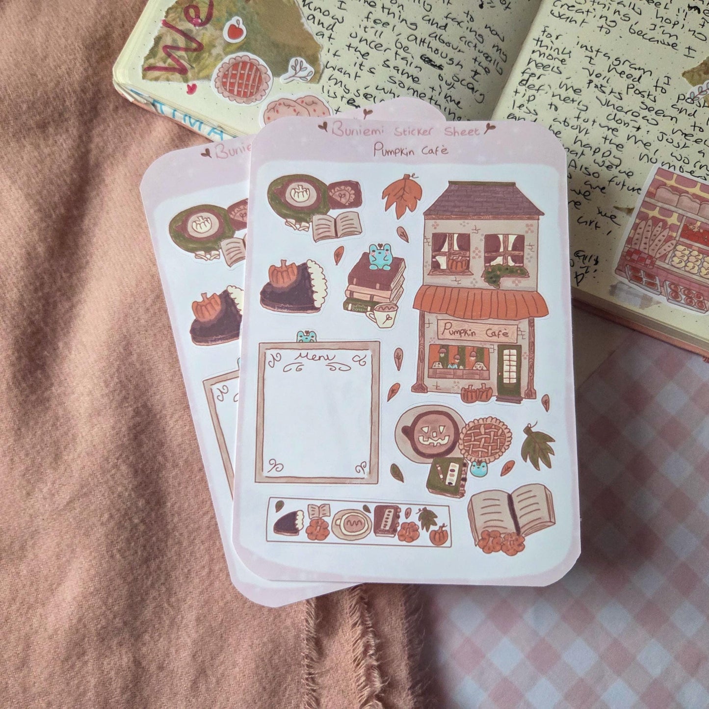 Pumpkin Café Sticker Sheet