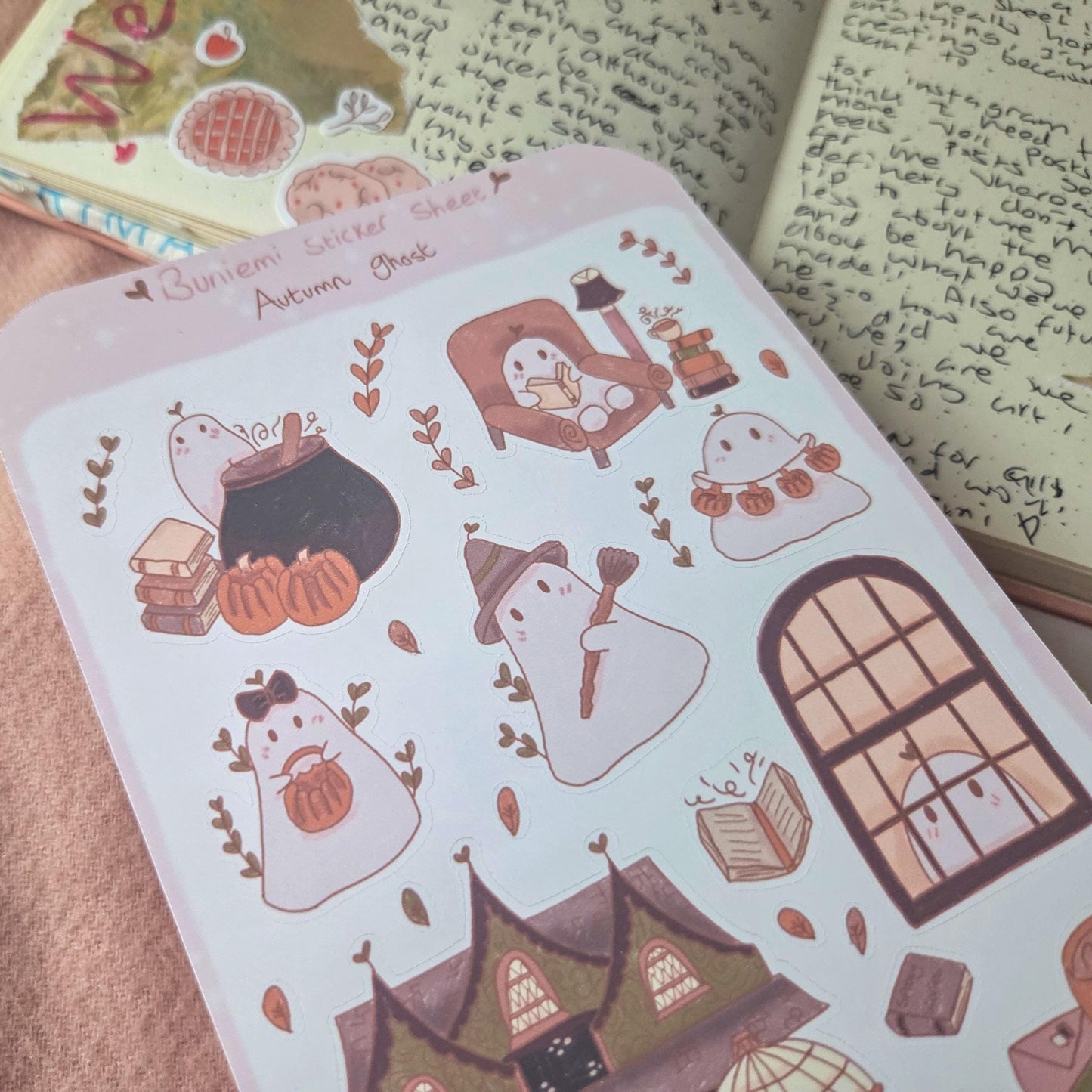 Halloween Ghost sticker sheet