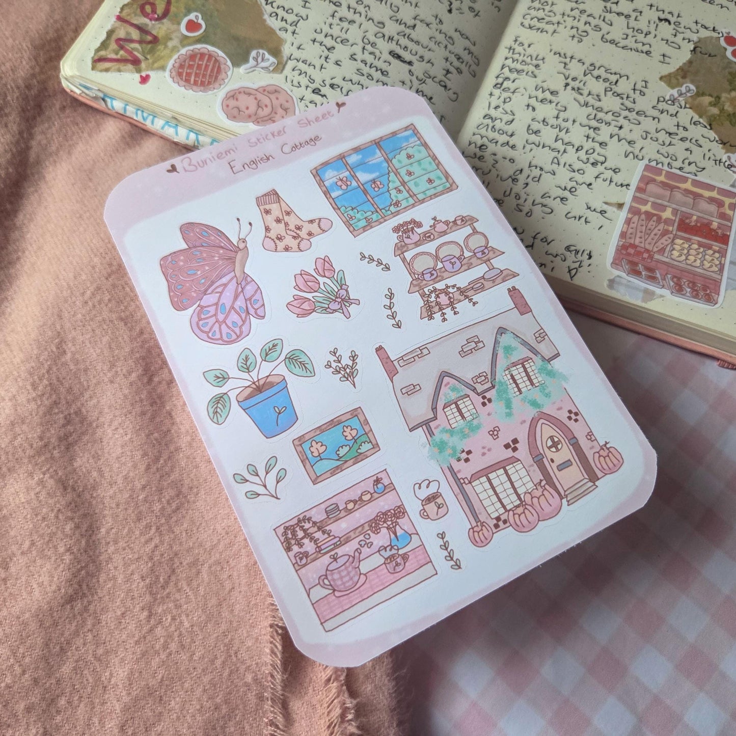English Cottage sticker sheet