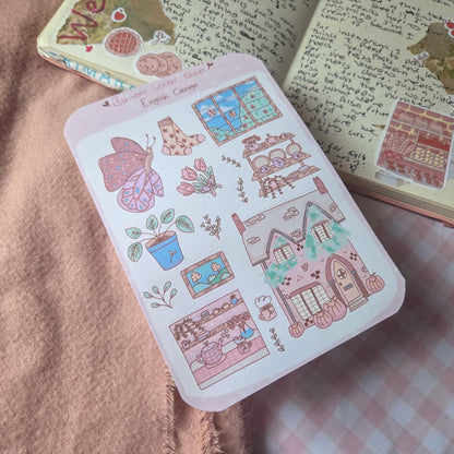English Cottage sticker sheet