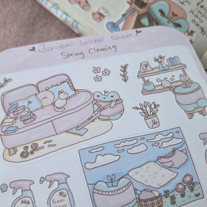 Spring Cleaning sticker sheet