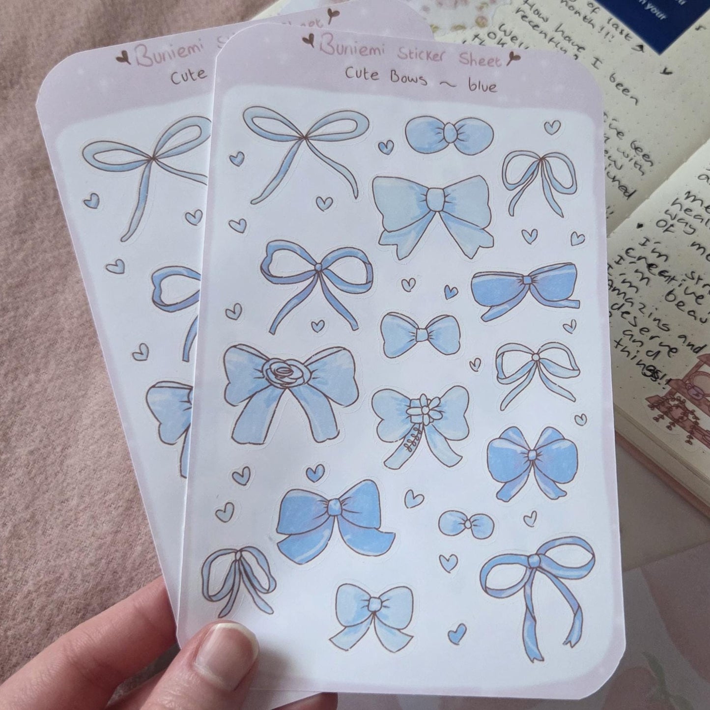 Blue Bows Deco Stickers