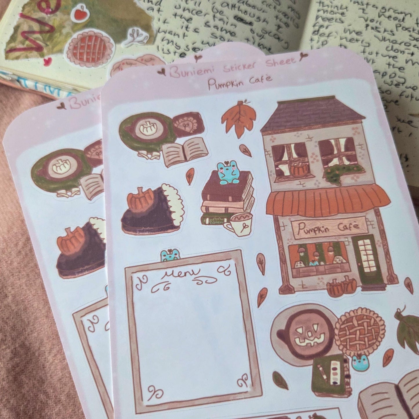 Pumpkin Café Sticker Sheet
