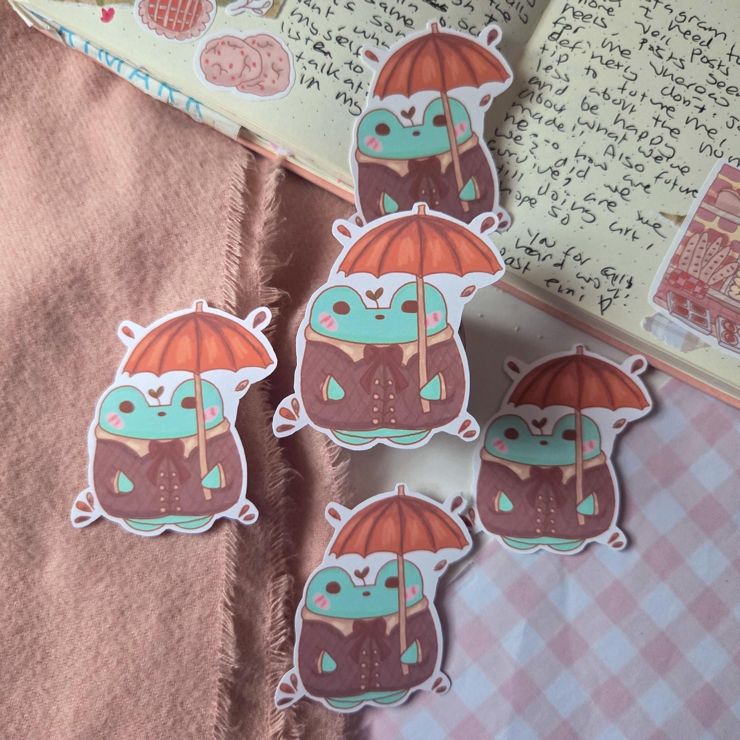 Rain Ready Frog Sticker