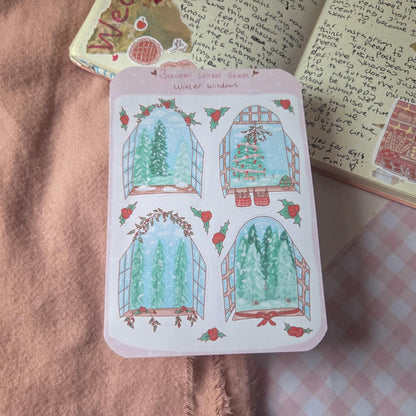 Winter Windows Sticker Sheet