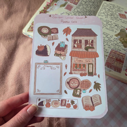 Pumpkin Café Sticker Sheet