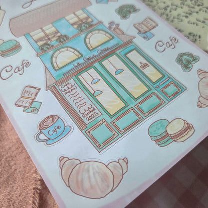 La Petit Chou Café sticker sheet