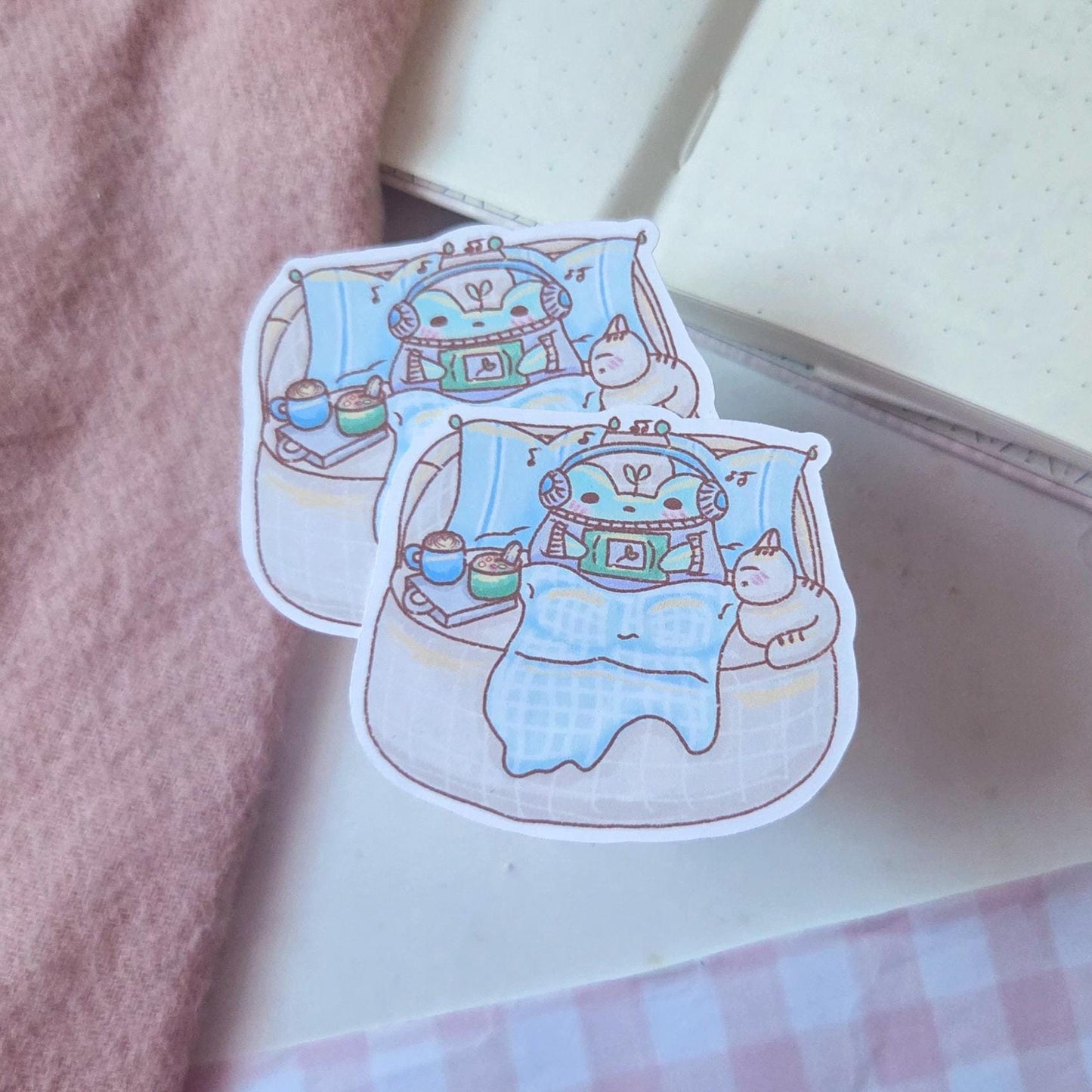 Chill Gamer Frog Sticker