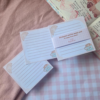 Croissants and Tea - Loose memo sheets