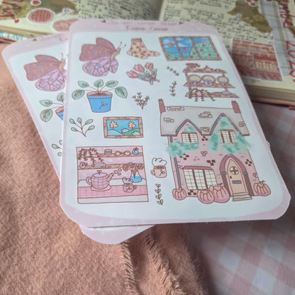 English Cottage sticker sheet