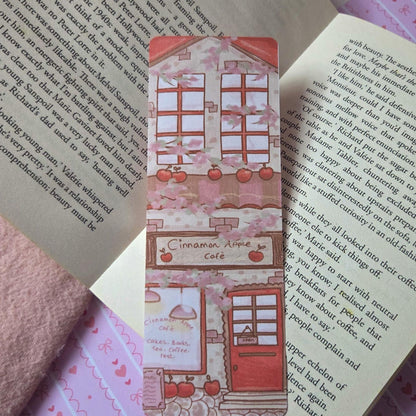 Cinnamon Apple Café Double-sided bookmark