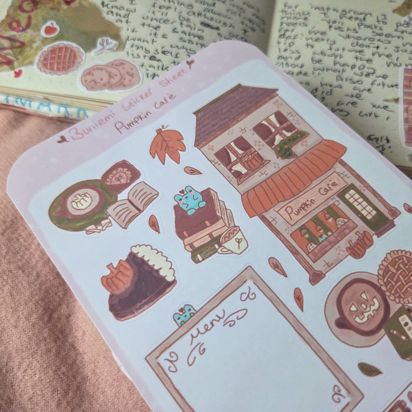 Pumpkin Café Sticker Sheet