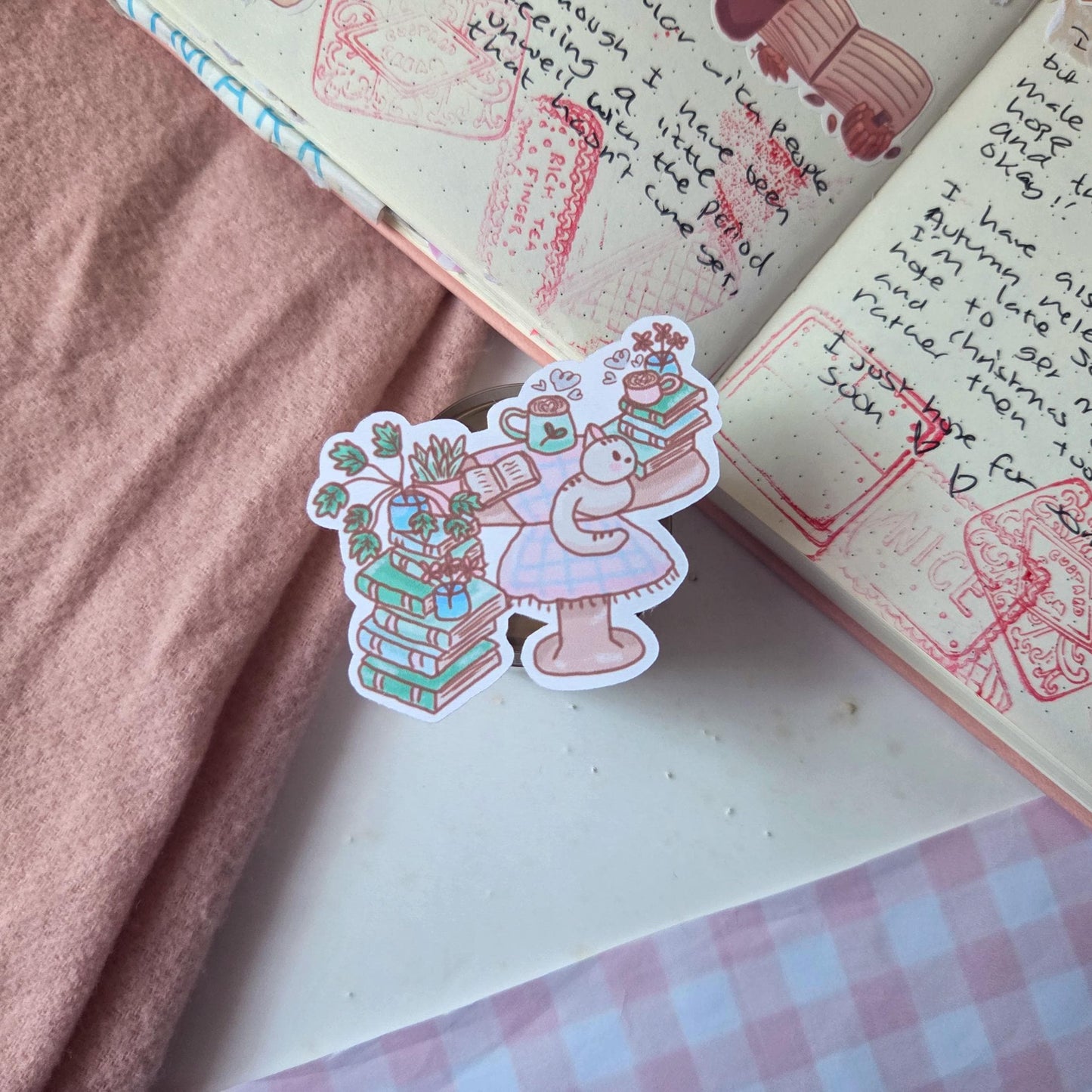 Kitty Cat Café sticker