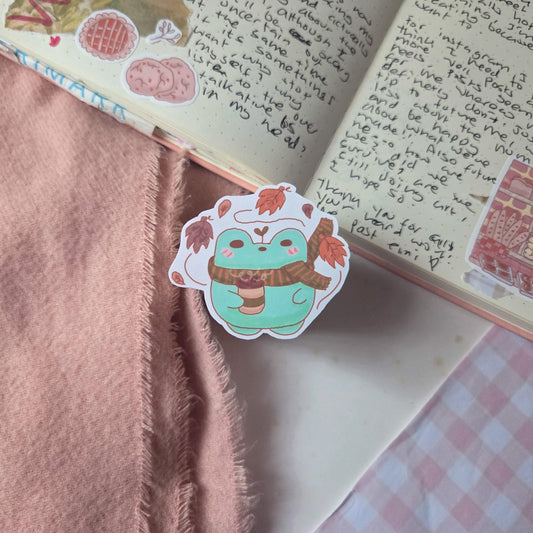 Coffee Frog Sticker