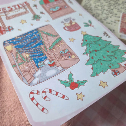 Festive Market sticker sheet
